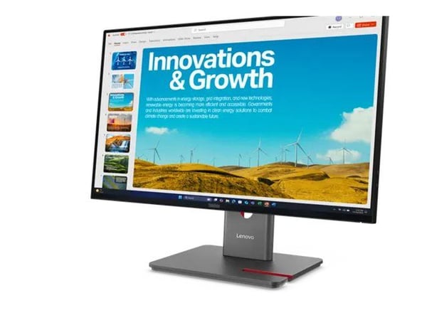 Lenovo ThinkVision P24QD-40 - LED-skjerm - 24" (23.8" synlig) - 2560 x 1440 QHD @ 120 Hz - IPS - 300 cd/m² - 1500:1 - DisplayHDR 10 - 4 ms - HDMI, ...