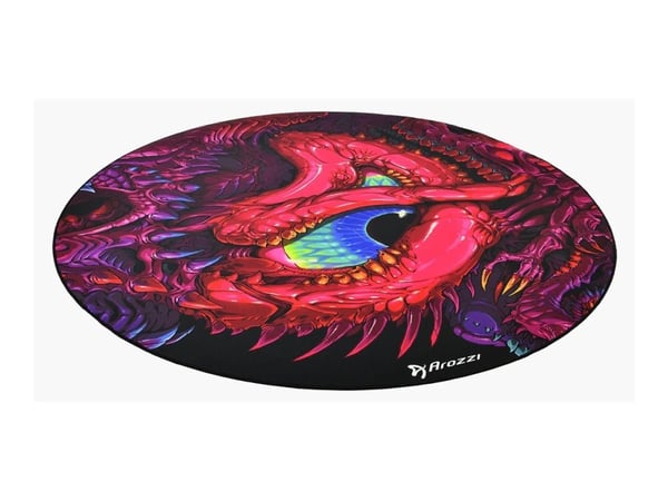 Arozzi Zona - Stolmatte for kontor - rund - 121 cm - krypende kaos