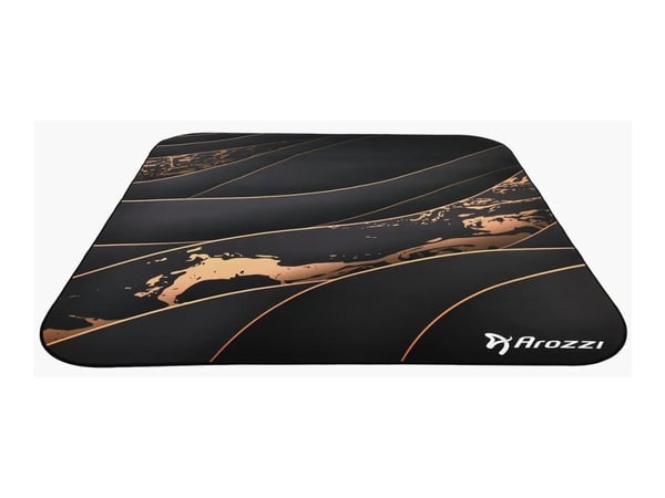 Arozzi Zona - Stolmatte for kontor - firkantet - 116 x 116 cm - svart gull