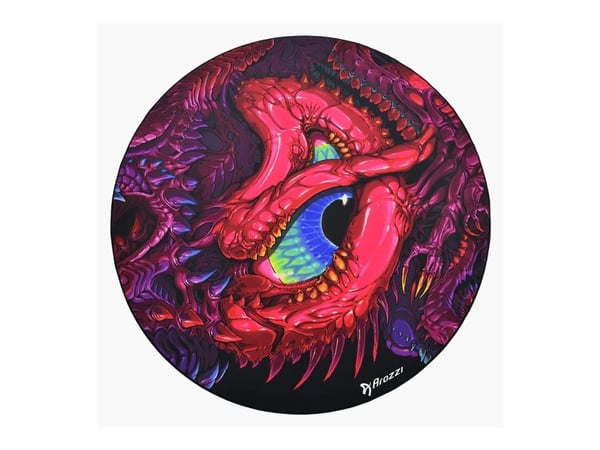 Arozzi Zona - Stolmatte for kontor - rund - 121 cm - krypende kaos
