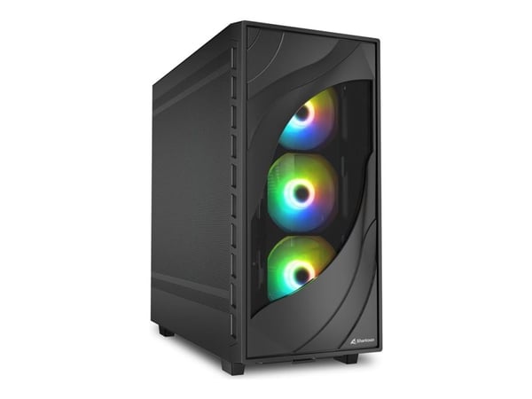 Sharkoon Rebel C80M - Tower - ATX - ingen strömförsörjning - USB/ljud