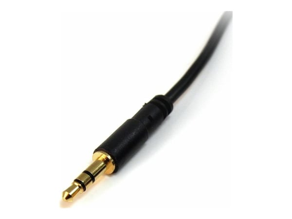 Startech 6 ft Slim 3.5mm Stereo Audio Cable - M/M - 3.5mm Male to Male Audio Cable for your Smartphone, Tablet or MP3 Player (MU6MMS) - Lydkabel - ...