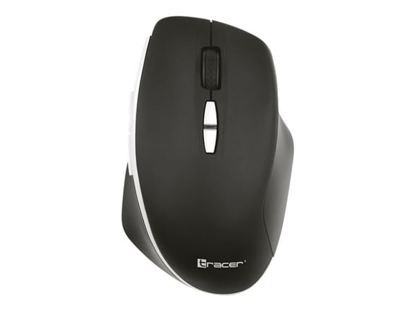 Tracer GameZone PERFECT - Mus - silent click - høyrehendt - optisk - 8 knapper - trådløs - 2.4 GHz - USB trådløs mottaker - svart sølv