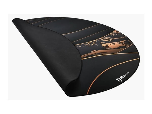 Arozzi Zona - Stolmatte for kontor - rund - 121 cm - svart gull