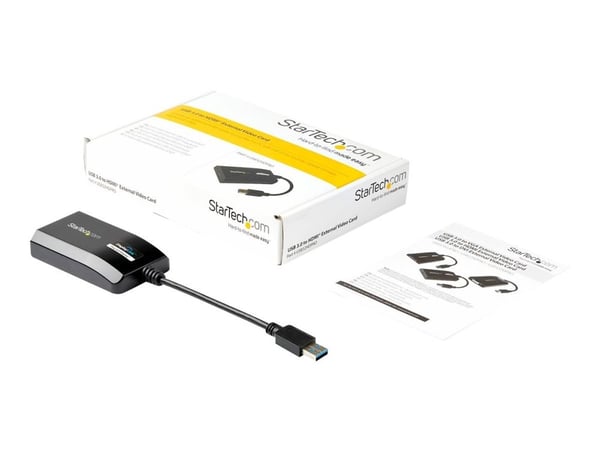 Startech USB 3.0 to HDMI External Video Card Adapter - DisplayLink Certified - 1920x1200 - MultiMonitor Graphics Adapter - Supports Mac & Windows (...