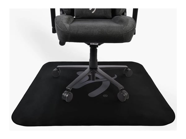 Arozzi Zona - Stolmatte for kontor - firkantet - 116 x 116 cm - gråsvart