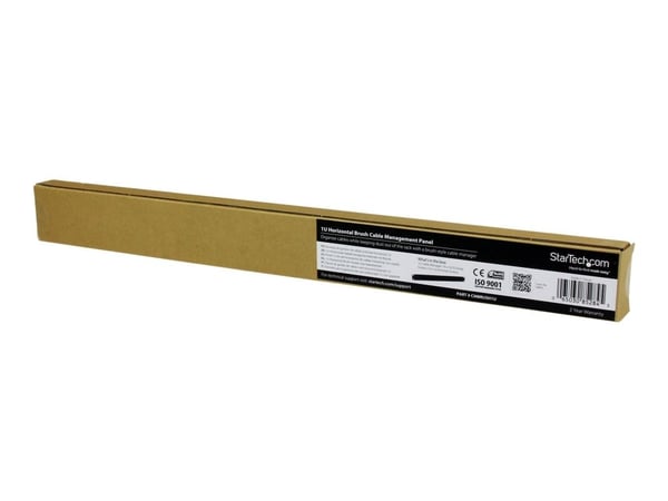 Startech 1U High-density Brush Strip Cable Management Panel - Sturdy Steel Horizontal Data Centre Cable Management Panel (CMBRUSH1U) - Rackkabelsty...