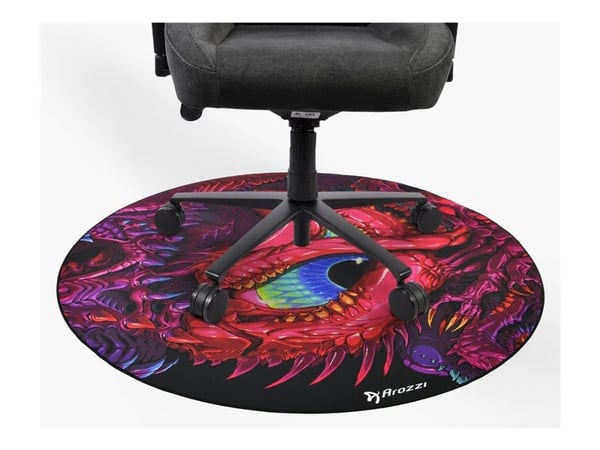 Arozzi Zona - Stolmatte for kontor - rund - 121 cm - krypende kaos