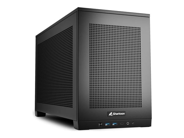 Sharkoon Rebel C20 - MT - mini ITX - ingen strömförsörjning (SFX12V) - USB/ljud