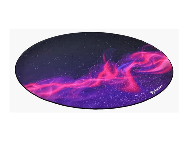 Arozzi Zona - Stolmatte for kontor - rund - 121 cm - purple galaxy