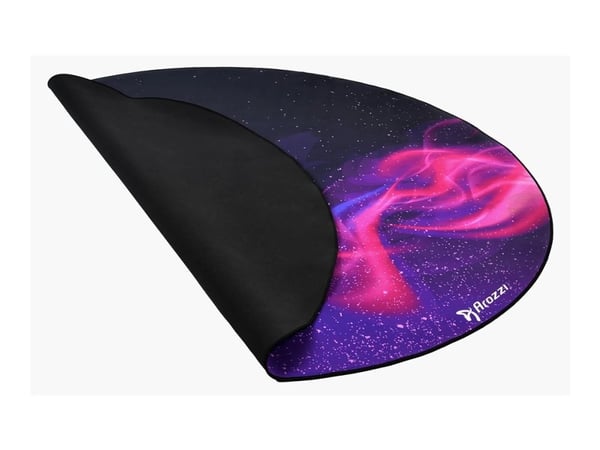Arozzi Zona - Stolmatte for kontor - rund - 121 cm - purple galaxy