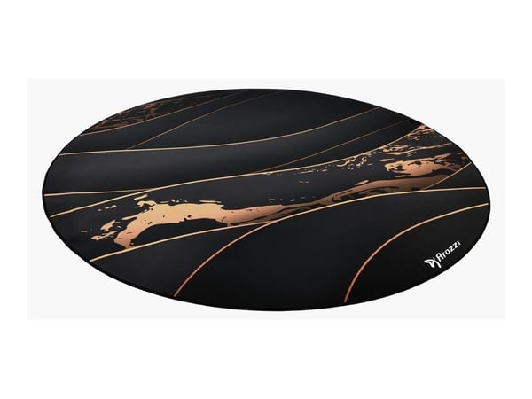 Arozzi Zona - Stolmatte for kontor - rund - 121 cm - svart gull