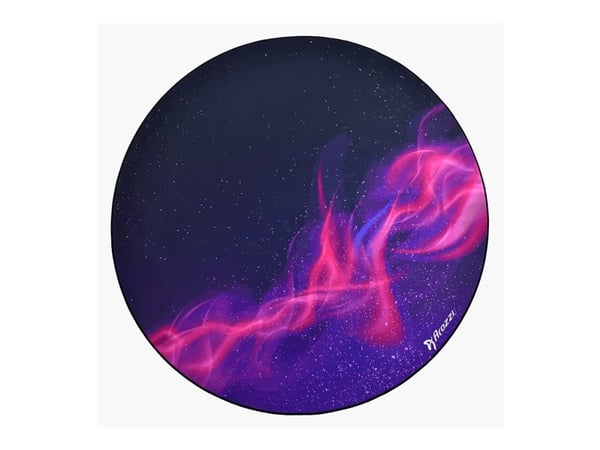 Arozzi Zona - Stolmatte for kontor - rund - 121 cm - purple galaxy