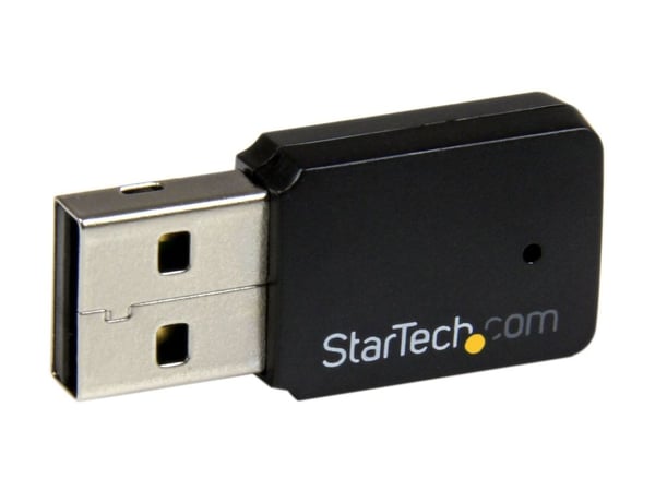 Startech USB 2.0 AC600 Mini Dual Band Wireless-AC Network Adapter - 1T1R 802.11ac WiFi Adapter - 2.4GHz / 5GHz USB Wireless (USB433WACDB) - Nettver...