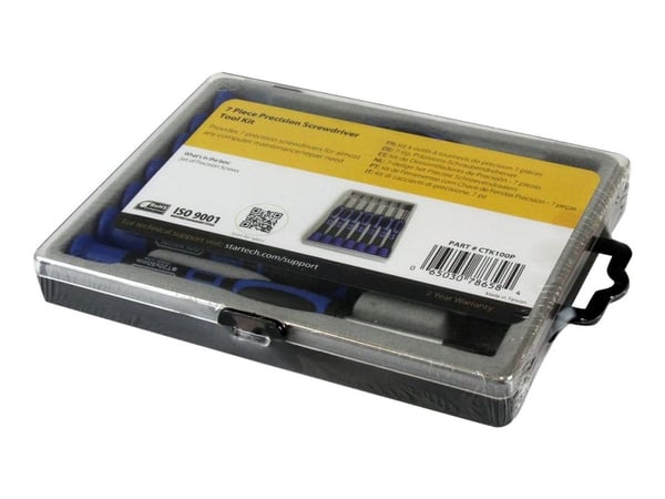 Startech 7 Piece Precision Screwdriver Computer Tool Kit with Carrying Case - Screwdriver kit - CTK100P - Skruetrekkersett