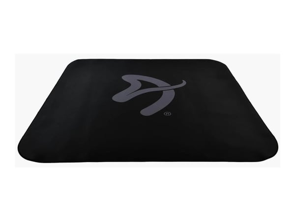 Arozzi Zona - Stolmatte for kontor - firkantet - 116 x 116 cm - gråsvart