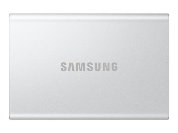 Samsung T7 Resurrected MU-PD1T0G - SSD - kryptert - 1 TB - ekstern (bærbar) - USB 3.2 Gen 2 (USB-C kontakt) - 256-bit AES - sølv