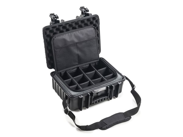 B&W Cases PP.166.TEX, Hårt fodral, Svart, Polypropylen (PP), Monokromatiskt, 16,6 l, -30 - 80 ° C
