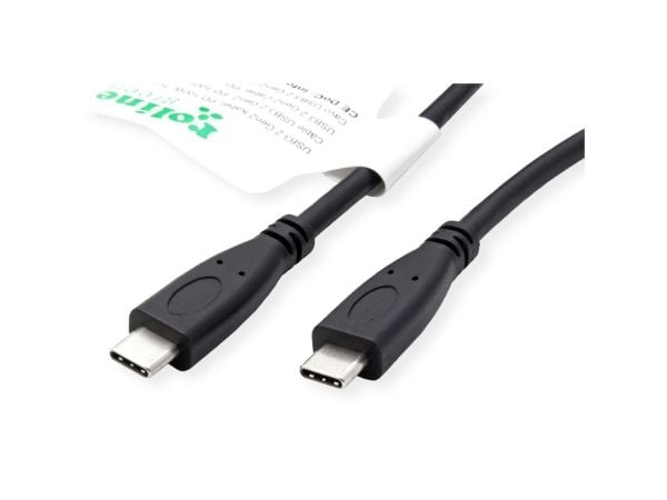 ROLINE USB3.2Gen2 Kabel PD 20V5A Typ C-C ST/ST 1m - Kabel - Digital/Daten, 1 stk