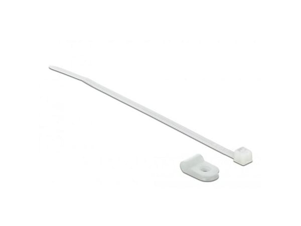 Delock - Kabelbinder - 10 cm - vit
