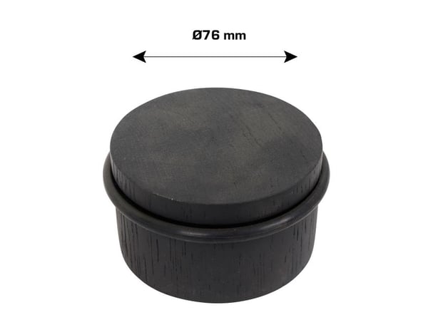 Home>it® pyöreä ovipysäytin Ø76×45 mm tammi musta