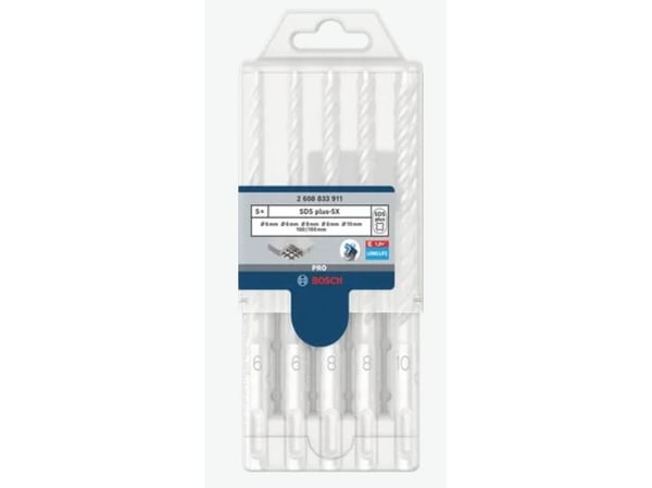 BOSCH DRILL SDS PLUS-5X KPL. 5 stk. 6/6/8/8 / 10x160mm