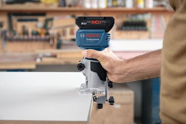 Bosch GLF 18V-8, børsteløs, svart, blå, 30000 o/min, 6, 6,35 (1/4"), 8 (5/16"), 10000 o/min, 89 dB - SOLO