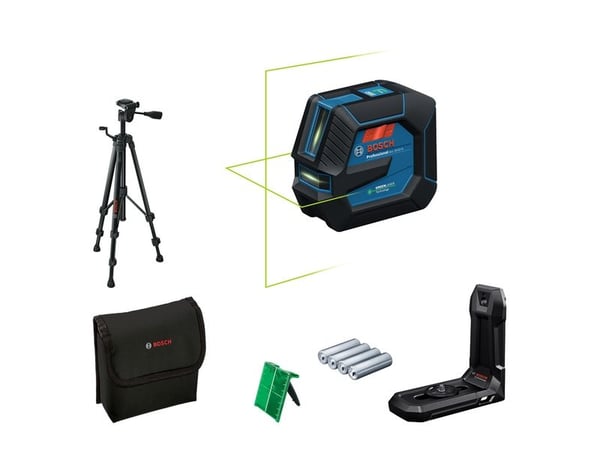 Bosch GLL 20-22 G, 20 m, 0,3 mm/m, 4°, 4 sek/side, horisontal/vertikal, grønn