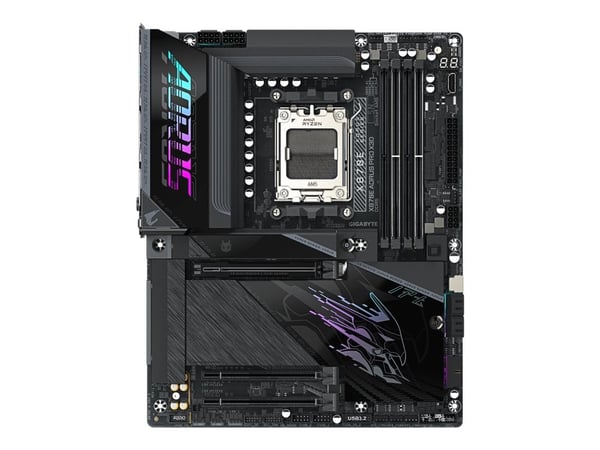 AORUS X870E PRO X3D - Hovedkort - ATX - Socket AM5 - AMD X870E Chipset - USB-C 3.2 Gen 2x2, USB4, USB 3.2 Gen 1, USB 3.2 Gen 2, USB-C 3.2 Gen2 - 5 ...