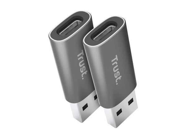 Trust Calyx, USB Type-C, USB Type-A, harmaa
