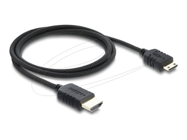 DeLOCK 81687, 1 m, HDMI-tyyppi A (vakio), HDMI Type C (Mini), 7680 x 4320 pikseliä, 3D, musta DeLOCK 81687, 1 m, HDMI-tyyppi A (vakio), HDMI Type C (Mini), 7680 x 4320 pikseliä, 3D, musta