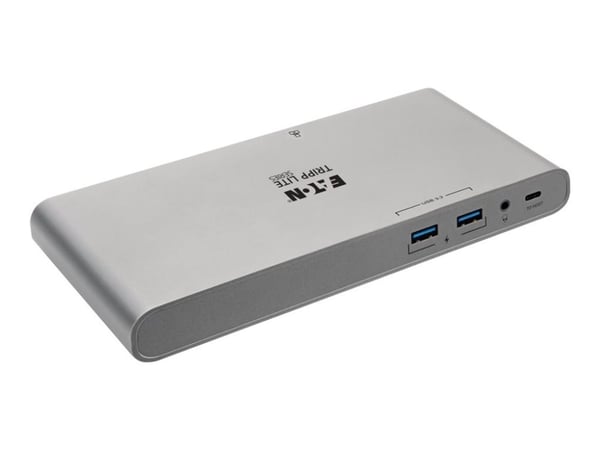 Eaton Tripp Lite Series USB-C Dock, Triple Display - 4K HDMI/DisplayPort, VGA, USB 3.2 Gen 1, USB-A/USB-C Hub, GbE, 100W PD Charging, International...