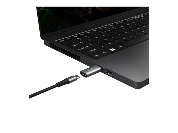 Trust Calyx, USB Type-C, USB Type-A, harmaa