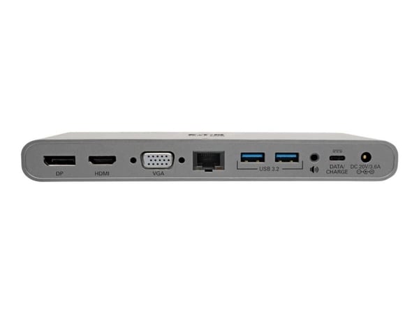 Eaton Tripp Lite Series USB-C Dock, Triple Display - 4K HDMI/DisplayPort, VGA, USB 3.2 Gen 1, USB-A/USB-C Hub, GbE, 100W PD Charging, International...
