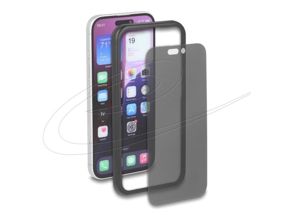 DeLOCK 81621, Apple, iPhone 17, Iskunkestävä, Naarmuuntumisenkestävä, Putoamisenkestävä, musta, Läpikuultava, 1 kpl