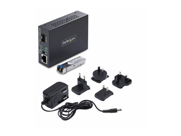 Startech - Fibermedieomformer - 1GbE - over fiberoptikk - 10Base-T, 1000Base-LX, 100Base-TX, 1000Base-T - LC Duplex enkeltmodus / RJ-45 - opp til 2...