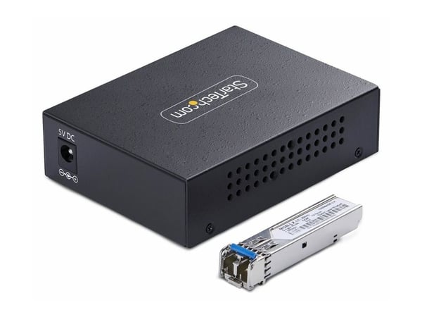 Startech - Fibermedieomformer - 1GbE - over fiberoptikk - 10Base-T, 1000Base-LX, 100Base-TX, 1000Base-T - LC Duplex enkeltmodus / RJ-45 - opp til 2...