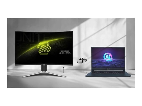 MSI MAG 325CQRF QD E2 - LED-skjerm - gaming - kurvet - 32" (31.5" synlig) - 2560 x 1440 WQHD @ 180 Hz - Rapid VA - 300 cd/m² - 3500:1 - 0.5 ms - 2x...