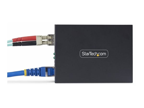 Startech - Fibermedieomformer - 1GbE - over fiberoptikk - 10Base-T, 1000Base-LX, 100Base-TX, 1000Base-T - LC Duplex enkeltmodus / RJ-45 - opp til 2...
