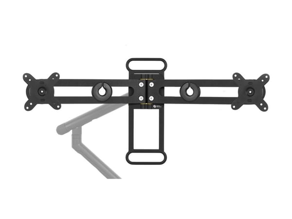 BakkerElkhuizen - Monteringskomponent (tvärslå för två skärmar) - för 2 LCD/plasmapaneler - aluminium, stål, HDPE-plast, polyamidplast - svart - sk...