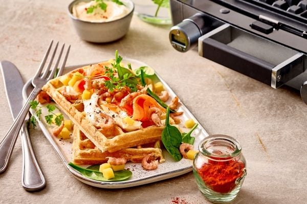 Fritel CW 3638, 2 vafler, Rektangulær, Antrasitt, 1600 W, 335 mm, 340 mm