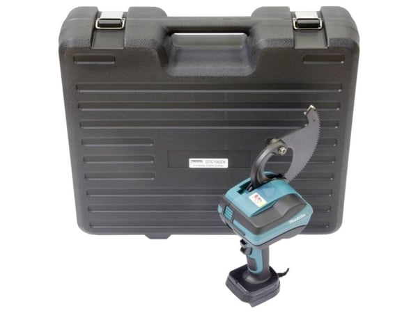 Makita DTC100ZK Kaapelileikkuri Soveltuu alumiini- ja kuparikaapelille, yksi- ja monijohtimille 47 mm