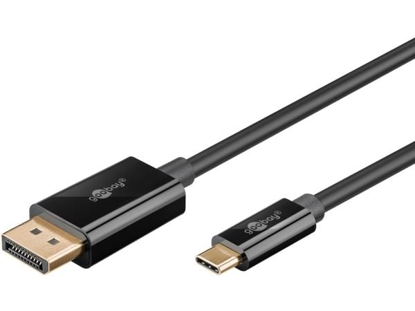 Goobay 75705, 2 m, USB Type-C, DisplayPort, Hanstik, Hanstik, Hanstik, Lige