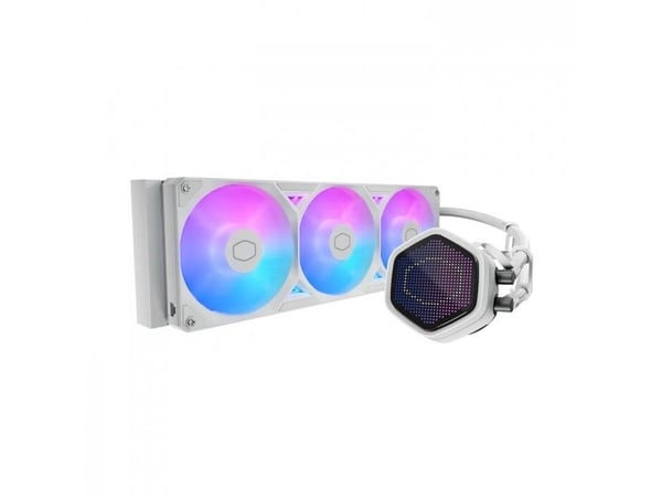 Cooler Master MasterLiquid Atmos II 360 Pixel LED White, Væskekjølesett, 12 cm, 322,8 m³/t, Hvit
