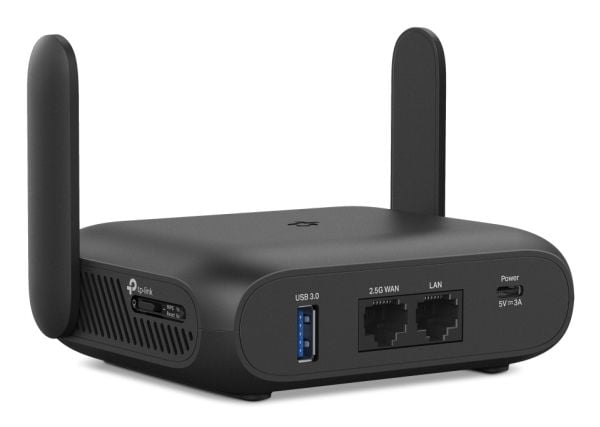 TP-Link BE3600 Wi-Fi 7, Wi-Fi 7 (802.11be), Dobbelbånd (2.4 GHz / 5 GHz), Ethernet/bredbåndsforbindelse, Svart, Bærbar Router