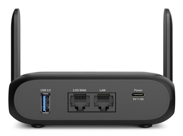 TP-Link BE3600 Wi-Fi 7, Wi-Fi 7 (802.11be), Dobbelbånd (2.4 GHz / 5 GHz), Ethernet/bredbåndsforbindelse, Svart, Bærbar Router