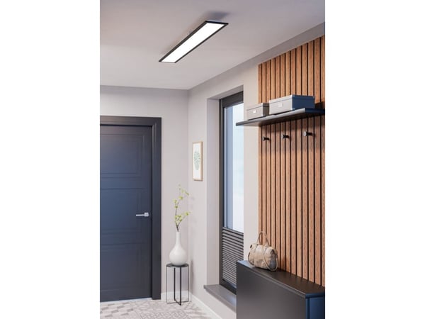 EGLO Moradillo, 1 ampuller, LED, 3700 lm, IP20, Svart, Hvit
