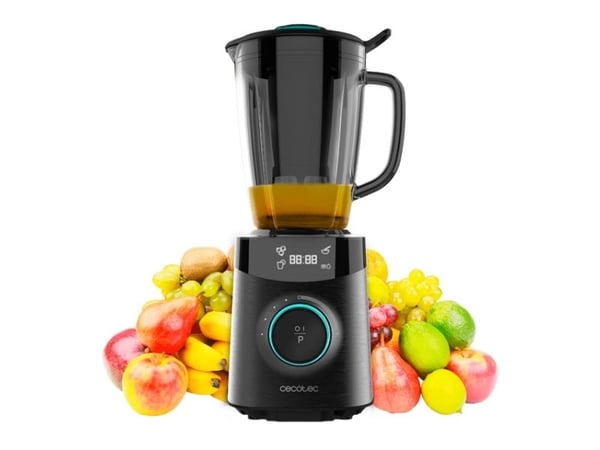 Cecotec 04304, Mixer för matlagning, 1,8 l, Iskrossning, 1800 W, Svart, Rostfritt stål