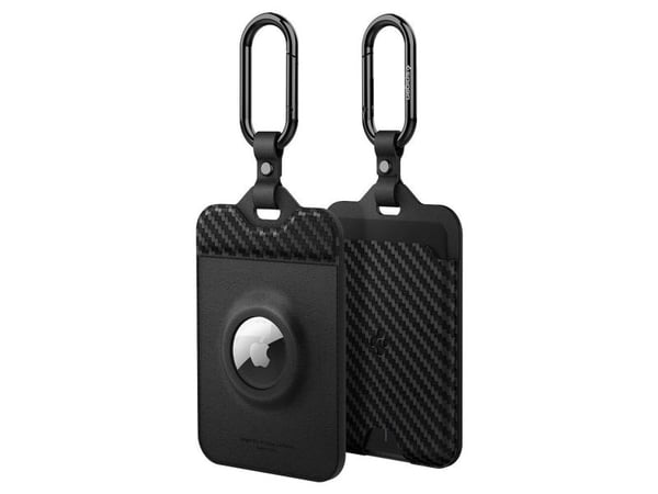 Spigen Air Fit (AirTag), Kortetui, Karbon, Polyuretan (PU), 1 kort, 2 stykker