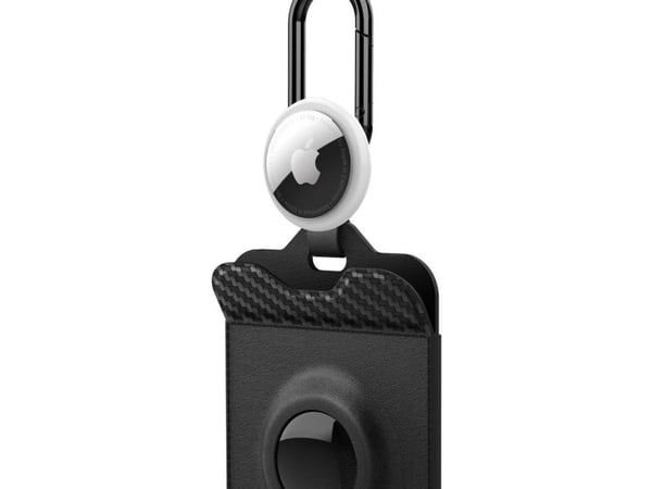 Spigen Air Fit (AirTag), korttikotelo, hiilikuitu, polyuretaani (PU), 1 kortti, 2 kpl